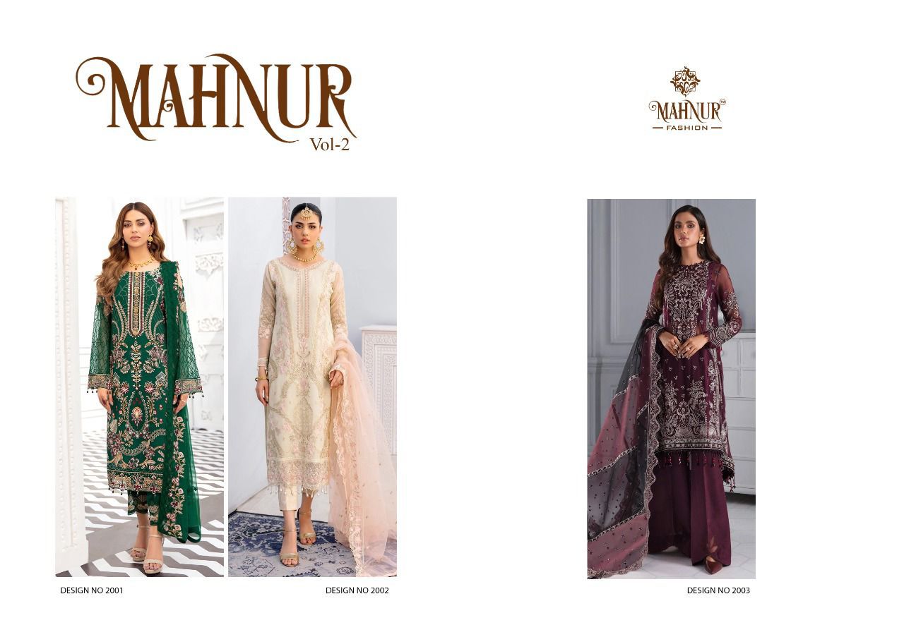 Mahnur 2 Fancy Wedding Wear Heavy Designer Salwar Suits Collection